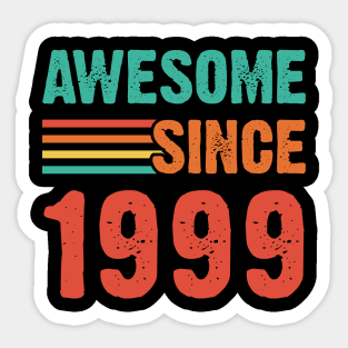 Vintage Awesome Since 1999 Sticker